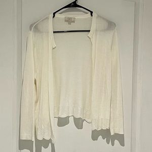 Loft dress cardigan. Cream color size small